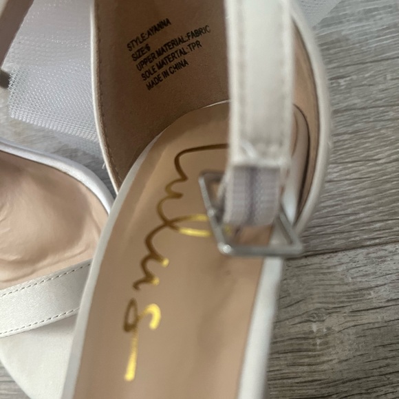 Brand new, never worn bridal heels from Lulu’s - Picture 5 of 6